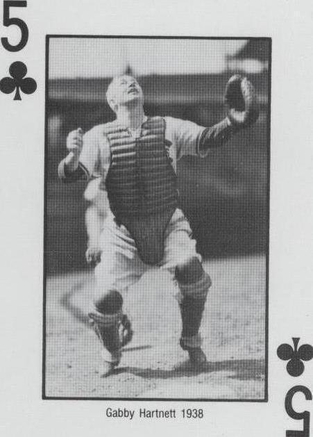 1985 Hey Hey Cubs Jack Brickhouse Playing Cards - Gabby Hartnett #5C