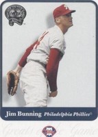 2001 Fleer Greats of the Game - Jim Bunning #92