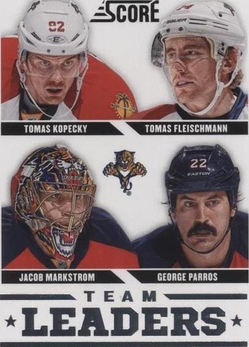 2013-14 Score - George Parros Jacob Markstrom Tomas Fleischmann #562