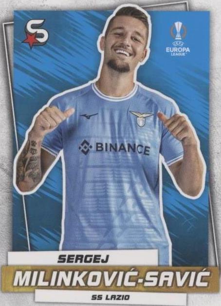 2022-23 Topps UEFA Club Competitions Superstars Sergej Milinkovic-Savic #180