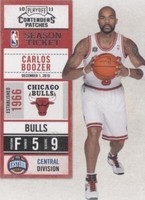 2010-11 Playoff Contenders Patches - Carlos Boozer #70