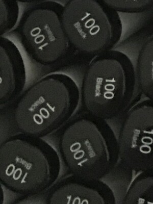 COPIC SKETCH Markers Dual Tip ''0'' Blender, ''100'' Black & Gray Color Series ~NEW~