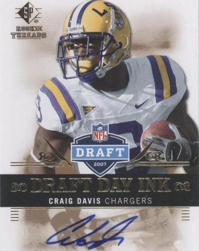 2007 SP Rookie Threads Craig Davis #DDI-CD