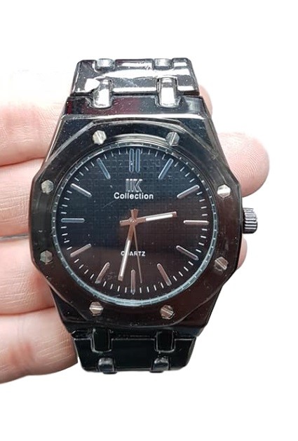 Orologio Da Polso IK Collection Uomo Analogico Quarzo Grande Nero Qua Nero lac