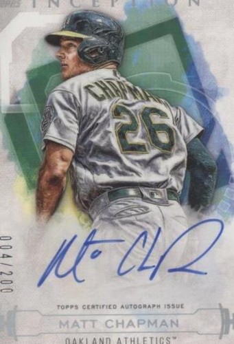 2019 Topps Inception - Matt Chapman #RES-MC