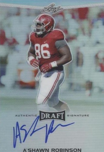 2016 Leaf Metal Draft A'Shawn Robinson #BA-ASR