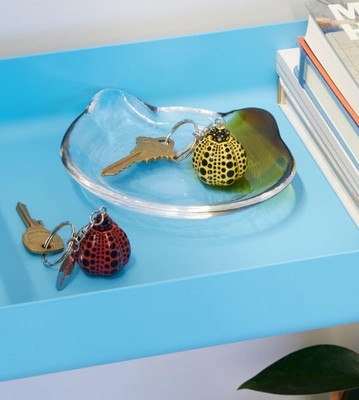 【SET OF 2】 Yayoi Kusama Pumpkin Dots Keychain Key Ring Japan Musedum MOMA NEW