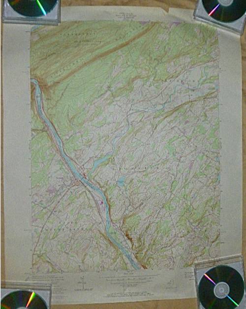 TWO TOPOGRAPHIC MAPS OF WESTERN NEW JERSEY