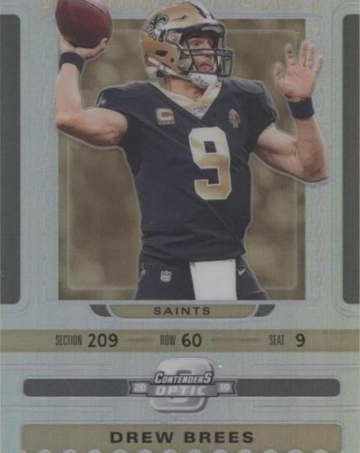 2019 Panini Contenders Optic Drew Brees #WT-DB