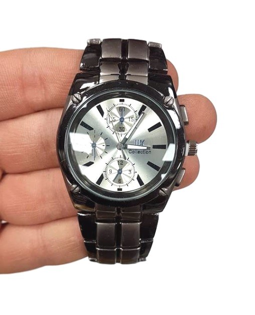 Orologio Polso Uomo IIK Collection Analogico Quarzo Fashion Elegante Grigio lac