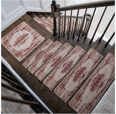 Stair Treads Carpet,Landing Latex Non Slip Stair Rug,(Landing,2,13,13+1 and15+1)