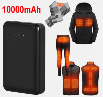 1000000mAh Battery Pack for Heated Vest Jacket Pants Scarf Coat USB Power Bank