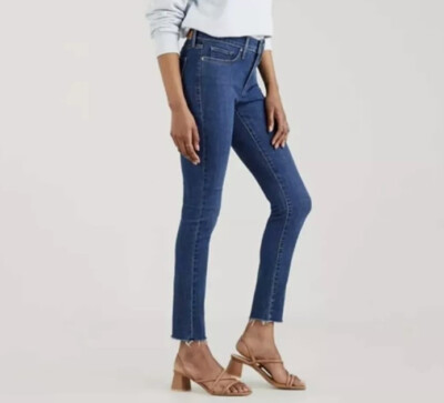 levis slimming slim new womens black jeans size 25x32 au 8 rrp 119 325678134095