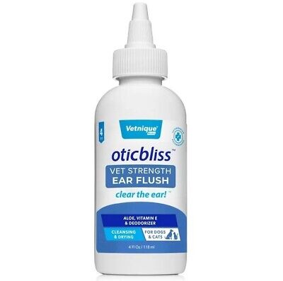 Oticbliss Cleansing, Ear Flush for Dogs and Cats, 4 oz