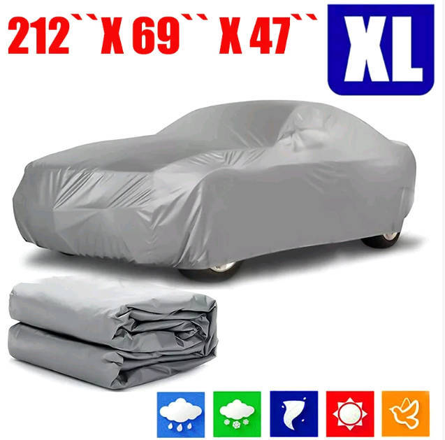 Full Car Cover Waterproof Sun UV Snow Dust Rain Resistant Car Protection XL