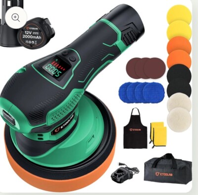 ETOOLAB Dual Action Cordless Polisher (P12) Brand New!