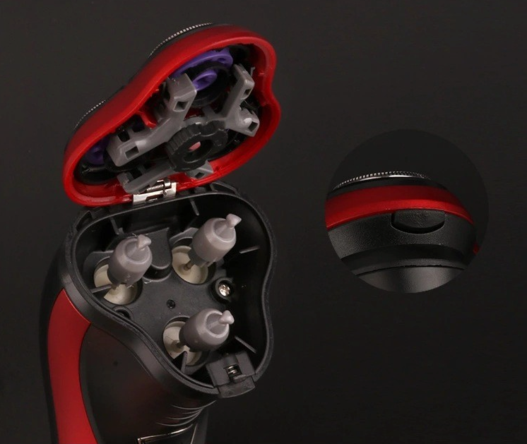 Men's Razor Rotary Waterproof Electric Shaver Pop-Up Trimmer Wet Dry Cordless 