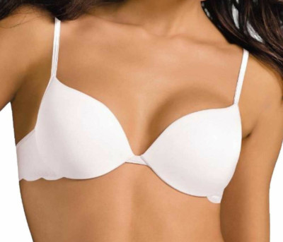 Sloggi White Bra 32C SLW Light Underwired Padded Half Cup T-Shirt Smooth Cups