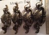 Lot 4 Vintage Brass Draw Pulls Swinging Handles 5.5” Mount Holes 3” Apart