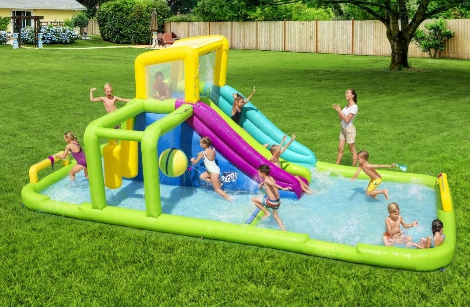 トップス Kidz Park H20 GO Splash Course KIDS INFLATABLE Water Park (23ft