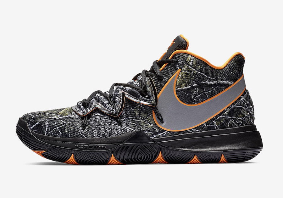 Pre-owned Nike Kyrie 5 Taco Pe Size 13. Tree Camo Orange Reflective. Qs Ao2918-902.