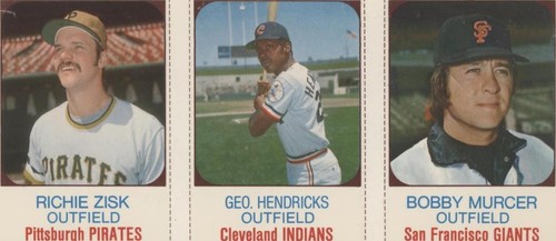 1975 Hostess All-Star Team - Bobby Murcer George Hendrick Richie Zisk #139-141