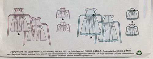 Laura Ashley LITTLE GIRLS DRESS MATCHING AG DOLL DRESS McCalls Pattern 6875 UC