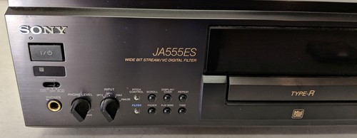 Sony MDS-JA555ES Black MiniDisc MD Player Recorder Deck + RM-D33M Remote