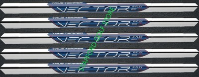 True Temper Vector .370 Parallel Tip Iron Steel Shaft Stiff Flex 95g Set of 5
