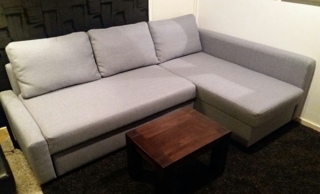 CORNER SOFA BED IKEA FRIHETEN!!! WITH THREE CUSHIONS !!! PERFECT