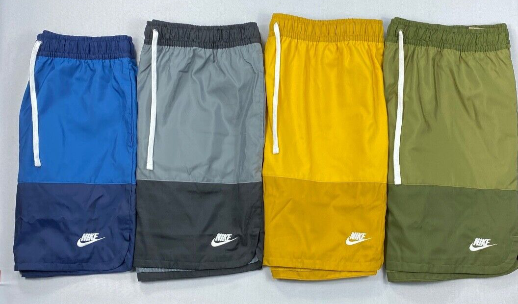 パンツ NIKE Stripe Cotton Shorts L Nike Sportswear Longline Straight Women's Shorts Beige
