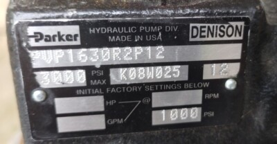 Denison PVP1630R2P12 Hydraulic  Pump Parker NEW Open Box 3000psi 1000rpm