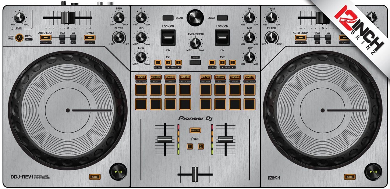 PIONEER DDJ-REV1 Skin Brushed Silver | eBay PIONEER DDJ-REV1 Skin Brushed Silver | eBay