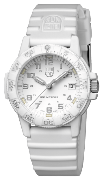 Pre-owned Luminox Xs.0307.wo Leatherback Sea Turtle White Carbon 39 Mm Quartz Wrist Watch