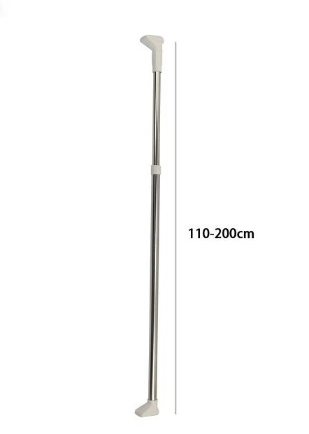 Bastone Asta Tenda Doccia Barra Telescopico 110-200cm Alluminio dfh