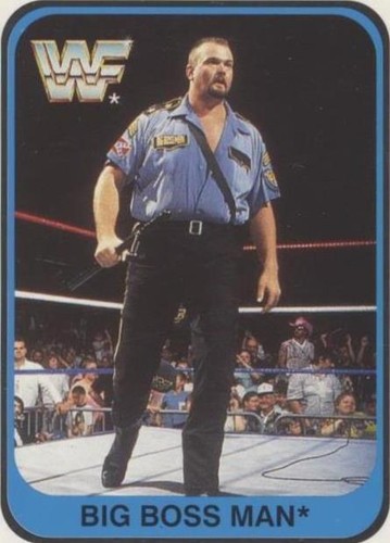 Big Boss Man 1990 Classic Wrestling Logo Card WWF #142 | eBay
