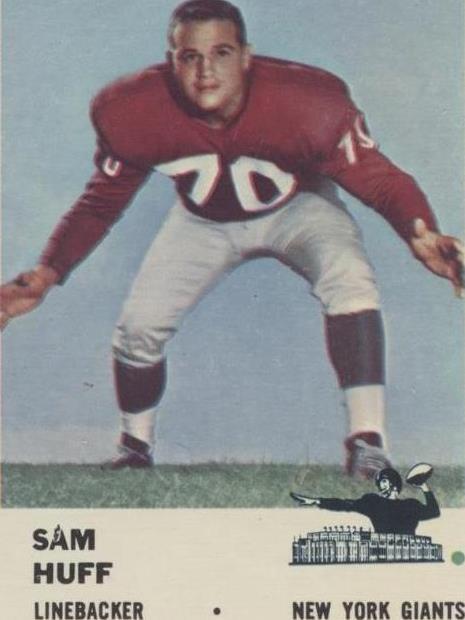 1961 Fleer Sam Huff #74