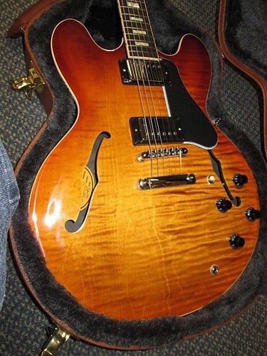 Gibson ES-335 Premier Figured Semi-Hollow Electric Guitar Faded Light Burst