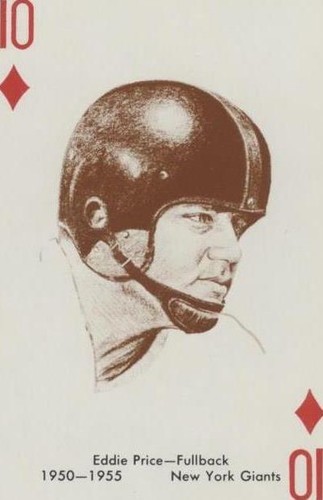 1963 Stancraft Playing Cards Eddie Price #10D