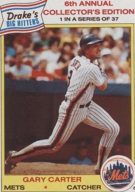 1986 Drake's Big Hitters - Gary Carter #1