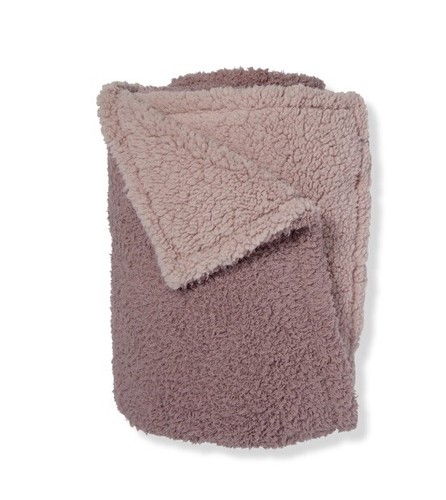Ulta Ultra Soft Plush Cozy Throw Blanket~ Mauve/Taupe Color