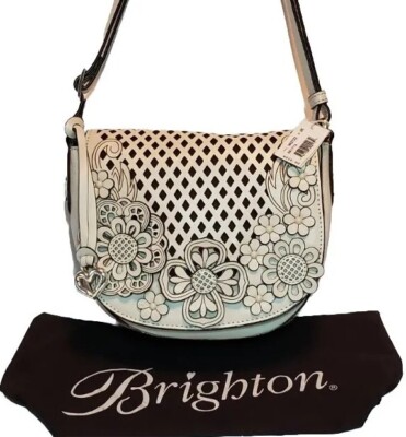 BRIGHTON 3D TIVOLI TRELLIS COLLECT. RARE RETIRED BRITTA SHOULDER CROSSBODY NWT