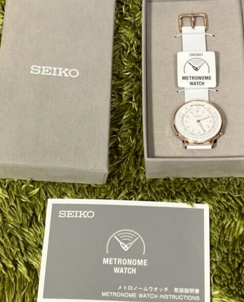 Pre-owned Seiko Metronome Watch Standard Line Color White Smw002a Reference Tone Brand