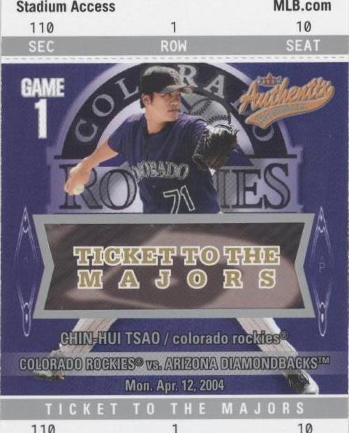 2004 Fleer Authentix - Chin-Hui Tsao #110
