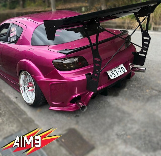 MAZDA RX8 rx7 spoiler wing chassis mount AIM9GT Back Mount chassis GT