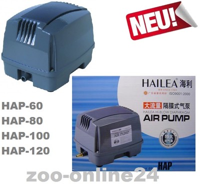 HAILEA Hi-Blow HAP-60;80;100;120;Aquarium-Teich-Kompressor-Sauerstoff-Luft-Pumpe