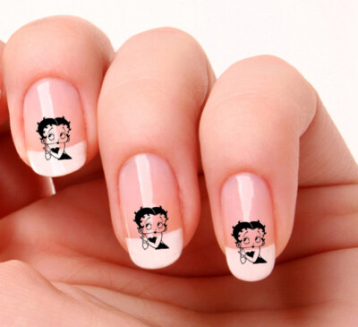 60 Nail Art Decals Transfers Stickers #226,227,228 Betty