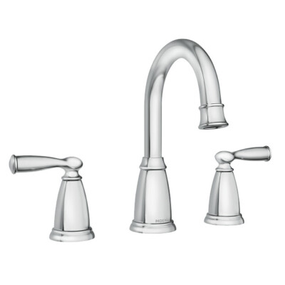 MOEN 84947 Banbury Widespread Double Handle High-Arc Bathroom Faucet in Chrome