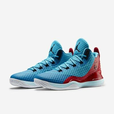 RARE Nike Air Jordan Super Fly 3 Blue Red Basketball Shoes 744802-460 Size 12.5