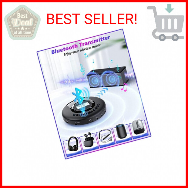 CD Player Portable ARAFUNA, Portable CD Player Bluetooth with FM Radio, 2000mAh
